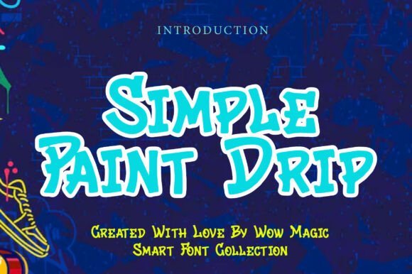 Simple Paint Drip Font - Featured Image