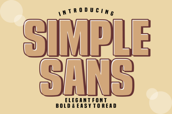 Simple Sans Font - Featured Image