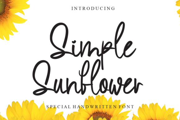 Simple Sunflower Font - Featured Image