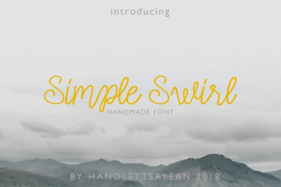 Simple Swirl Family Font - Featured Image