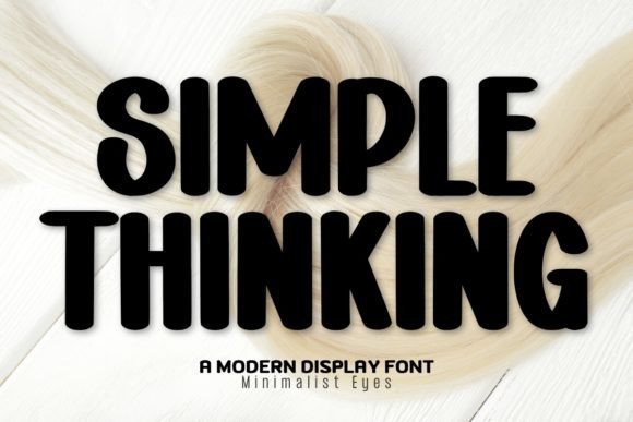 Simple Thinking Font - Featured Image