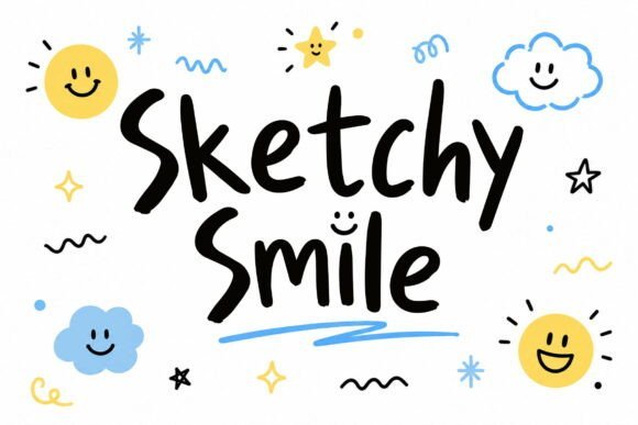 Sketchy Smile Font - Featured Image