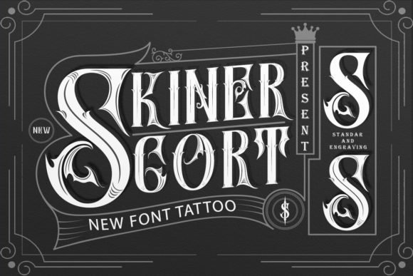 SkinerScort Font - Featured Image