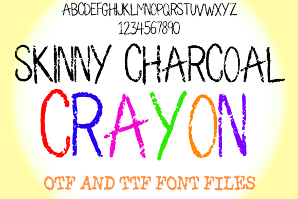 Skinny Charcoal Crayon Font Download for Desktop