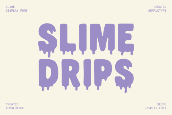 Slime Drips Font - Featured Image