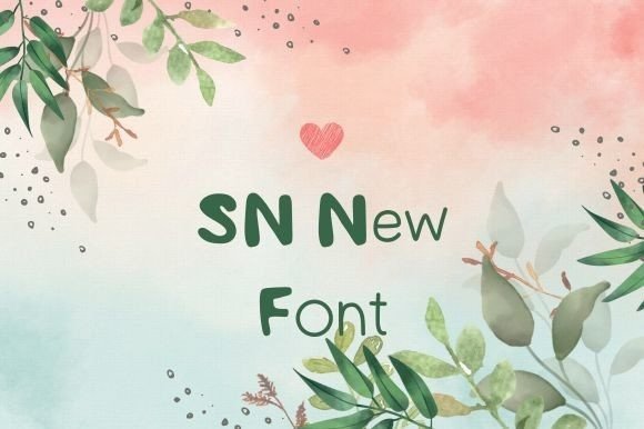 Sn New Font - Featured Image