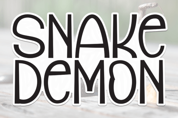 Snake Demon Font - Featured Image