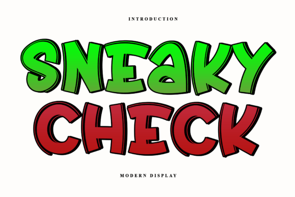 Sneaky Check Font - Featured Image
