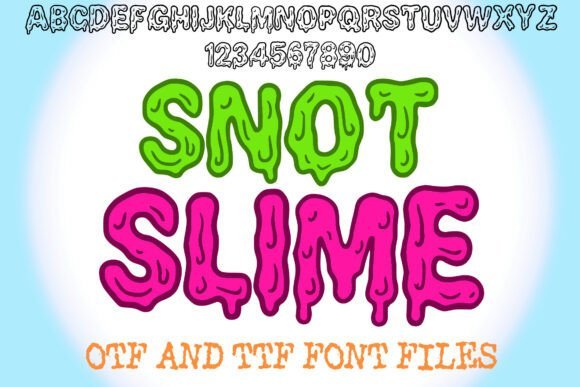 Snot Slime Font Download for Desktop