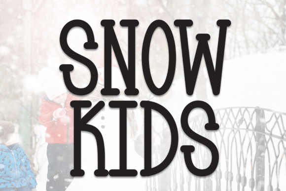 Snow Kids Font - Featured Image