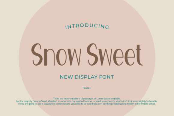 Snow Sweet Font - Featured Image